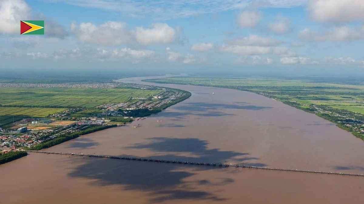 aerial of West Bank Demerara service area